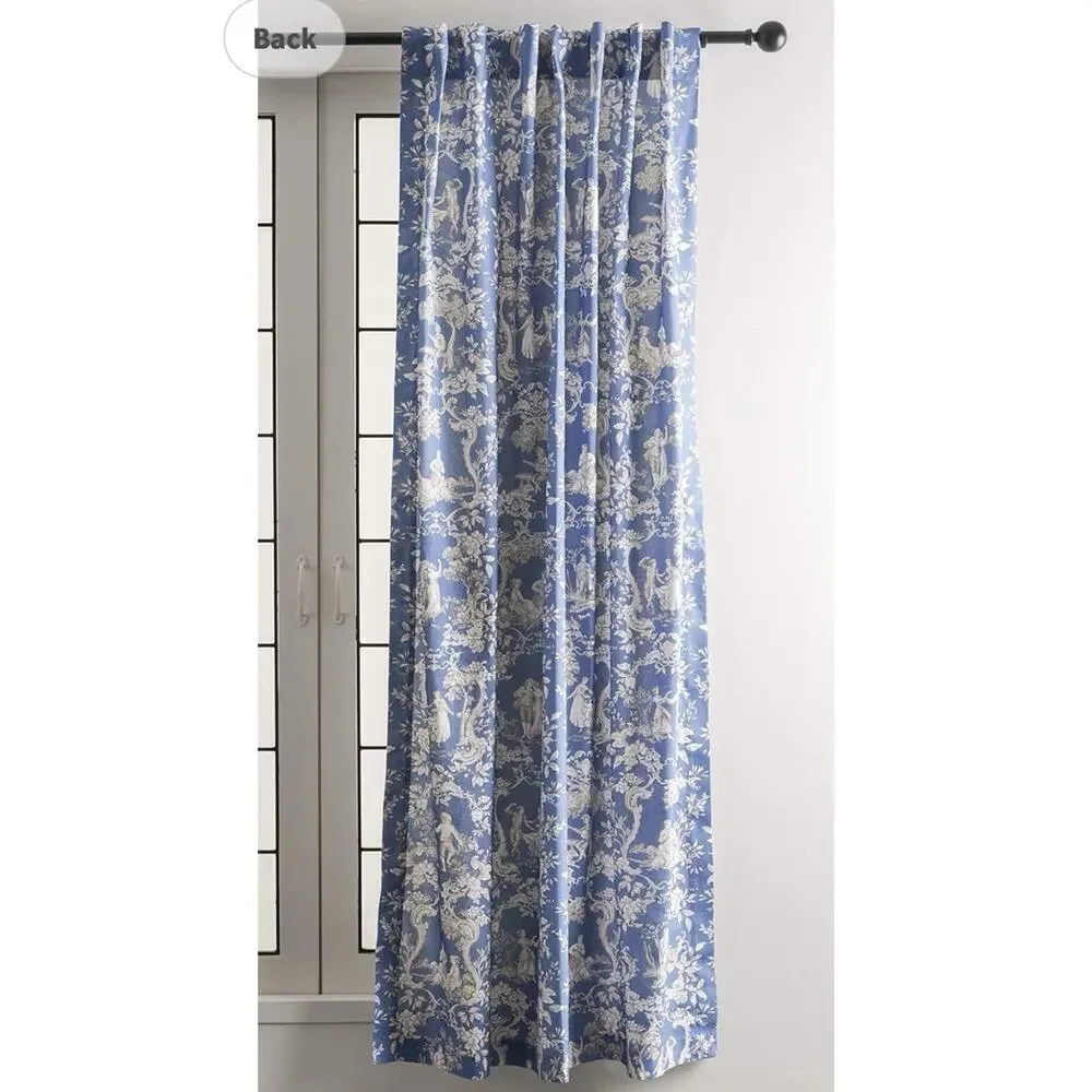 Maison d' Hermine Curtains for Living Room 100% Cotton 96 inch Length One Panel